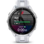 Garmin Forerunner 965 GPS Laufuhr - steinweiß/titan