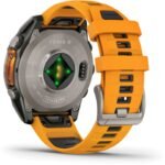 Garmin fenix 8 AMOLED Sapphire GPS Smartwatch - 47mm - Graphit/Spark Orange Titan – Bild 14
