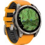 Garmin fenix 8 AMOLED Sapphire GPS Smartwatch - 47mm - Graphit/Spark Orange Titan – Bild 2