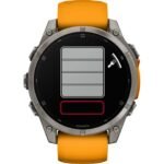 Garmin fenix 8 AMOLED Sapphire GPS Smartwatch - 47mm - Graphit/Spark Orange Titan – Bild 6