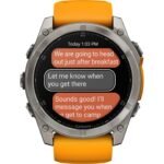 Garmin fenix 8 AMOLED Sapphire GPS Smartwatch - 51mm - Graphit/Titanium Titan – Bild 4