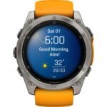 Garmin fenix 8 AMOLED Sapphire GPS Smartwatch - 51mm - Graphit/Titanium Titan – Bild 5