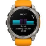 Garmin fenix 8 AMOLED Sapphire GPS Smartwatch - 51mm - Graphit/Titanium Titan – Bild 7