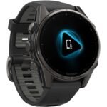Garmin fenix 8 AMOLED Sapphire GPS Smartwatch - 43mm - Schwarz/Carbongrau DLC Titan – Bild 4