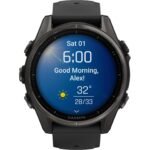 Garmin fenix 8 AMOLED Sapphire GPS Smartwatch - 43mm - Schwarz/Carbongrau DLC Titan – Bild 8