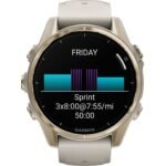 Garmin fenix 8 AMOLED Sapphire GPS Smartwatch - 43mm - Nebelgrau/Softgold – Bild 3