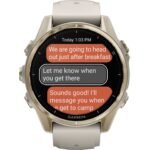 Garmin fenix 8 AMOLED Sapphire GPS Smartwatch - 43mm - Nebelgrau/Softgold – Bild 5