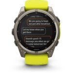 Garmin fenix 8 Sapphire Solar GPS Smartwatch - 51mm - Graphit/Titanium Titan – Bild 7