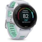Garmin Forerunner 265S GPS Laufuhr - steinweiß/mintgrün – Bild 3
