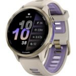Garmin Forerunner 970 GPS Smartwatch - French Gray/Softgold Titan – Bild 6