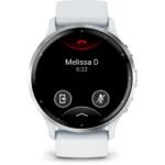 Garmin Venu 3 GPS Smartwatch - steinweiß/silber – Bild 3
